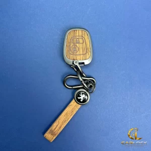 کاور ریموت پژو 206 طرح چوب قهوه‌ای