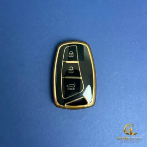 کاور ریموت هیوندایی مشکی طلایی؛ نمای پشت برای تطبیق فرم
