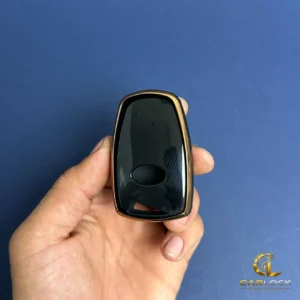 کاور ریموت هیوندایی سانتافه گرنجور سنتنیال TPU مشکی طلایی – Hyundai 3 Button Key Cover