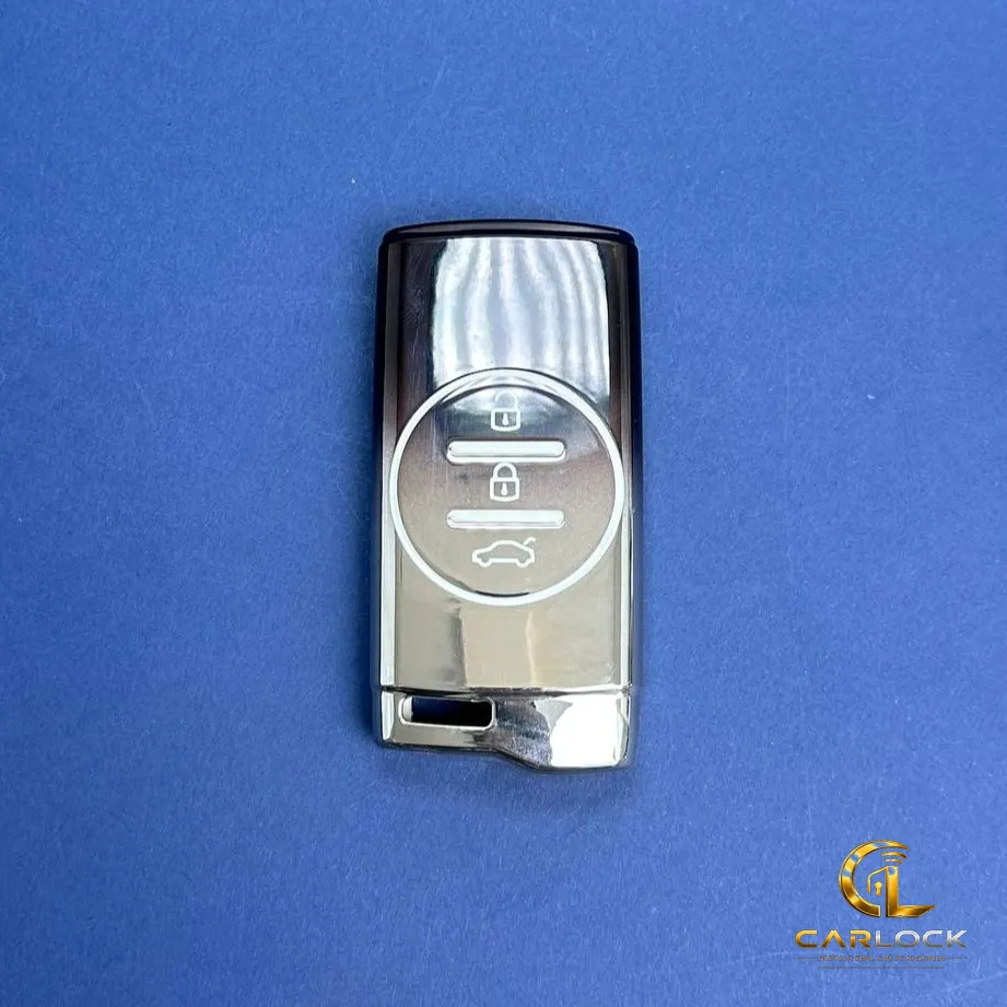 کاور ریموت تیگو 7 مشکی نقره‌ای نمای جلو | Tiggo 7 X22 X33 X55 Pro Black Silver Key Cover