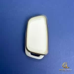 کاور ریموت برلیانس H300C طرح چرم سفید با حاشیه نقره‌ای